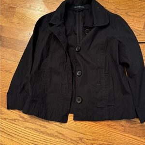 Stylish Black Buttoned Jacket